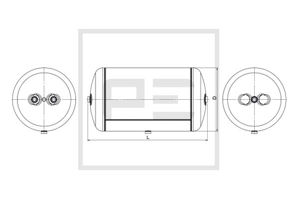Pe Automotive Luchtreservoir, pneumatisch systeem 026.048-80A