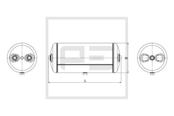 Pe Automotive Luchtreservoir, pneumatisch systeem 036.054-80A
