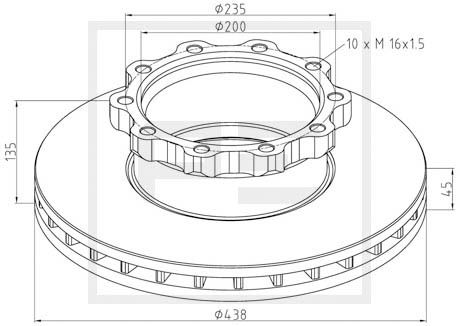 Remschijven Pe Automotive 036.104-00A