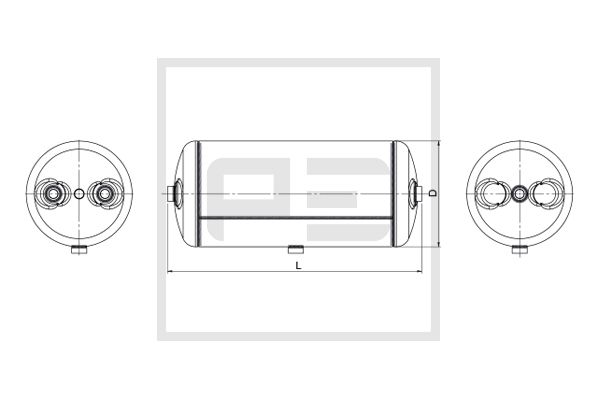 Pe Automotive Luchtreservoir, pneumatisch systeem 036.358-80A