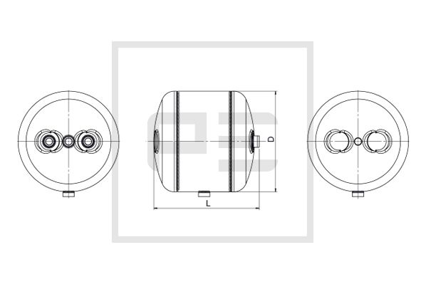 Pe Automotive Luchtreservoir, pneumatisch systeem 036.361-80A