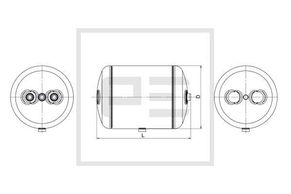 Luchtreservoir, pneumatisch systeem Pe Automotive 036.362-80A