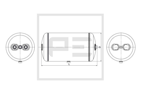 Pe Automotive Luchtreservoir, pneumatisch systeem 036.368-80A