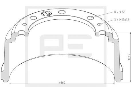 Remtrommel Pe Automotive 036.417-00A