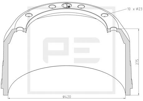 Remtrommel Pe Automotive 046.604-00A