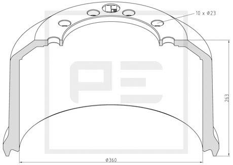 Remtrommel Pe Automotive 046.637-00A