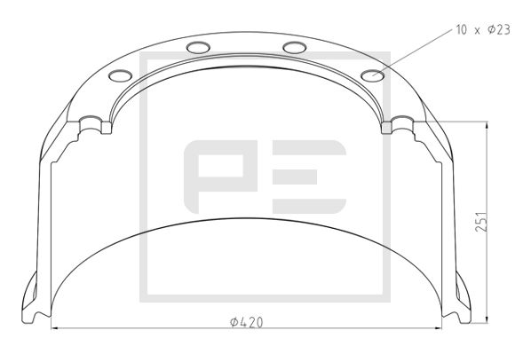 Remtrommel Pe Automotive 046.831-00A