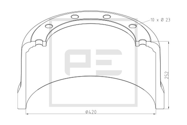 Remtrommel Pe Automotive 076.107-00A