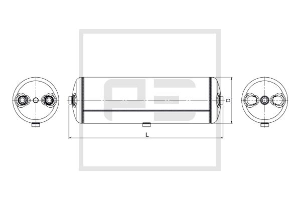 Pe Automotive Luchtreservoir, pneumatisch systeem 076.450-80A