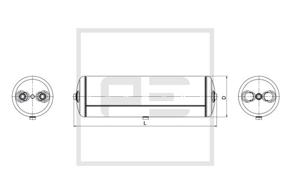 Pe Automotive Luchtreservoir, pneumatisch systeem 076.451-81A