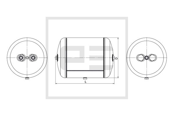 Pe Automotive Luchtreservoir, pneumatisch systeem 076.456-80A