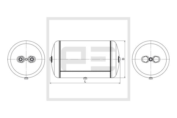 Pe Automotive Luchtreservoir, pneumatisch systeem 076.457-80A