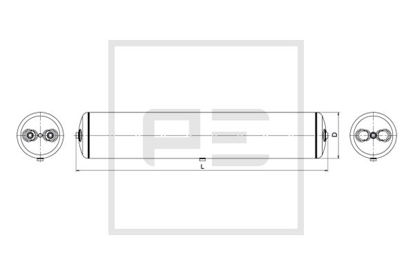 Pe Automotive Luchtreservoir, pneumatisch systeem 076.457-81A