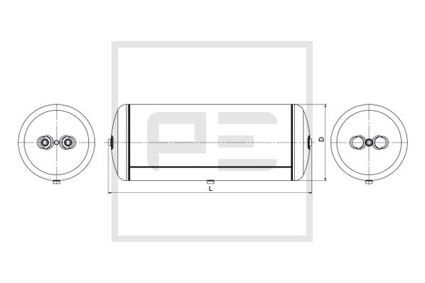 Pe Automotive Luchtreservoir, pneumatisch systeem 076.463-80A