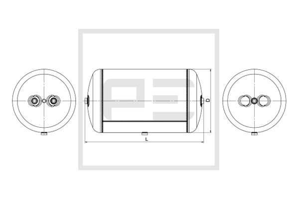 Pe Automotive Luchtreservoir, pneumatisch systeem 076.498-80A