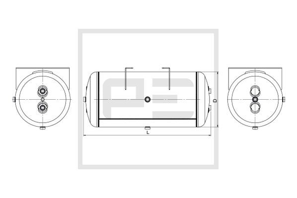 Pe Automotive Luchtreservoir, pneumatisch systeem 076.519-80A