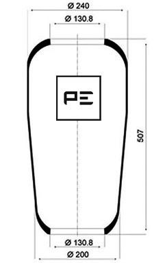 Veerbalg Pe Automotive 084.013-70A