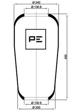 Veerbalg Pe Automotive 084.014-70A