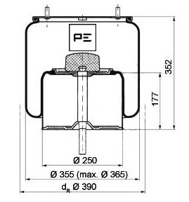 Veerbalg Pe Automotive 084.020-71A