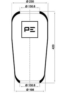 Veerbalg Pe Automotive 084.062-70A