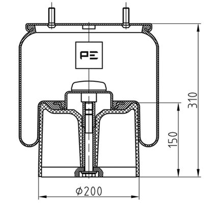 Veerbalg Pe Automotive 084.082-74A