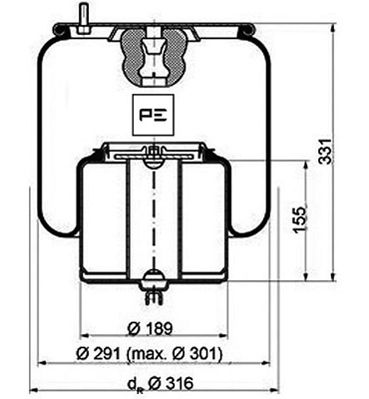 Veerbalg Pe Automotive 084.109-71A