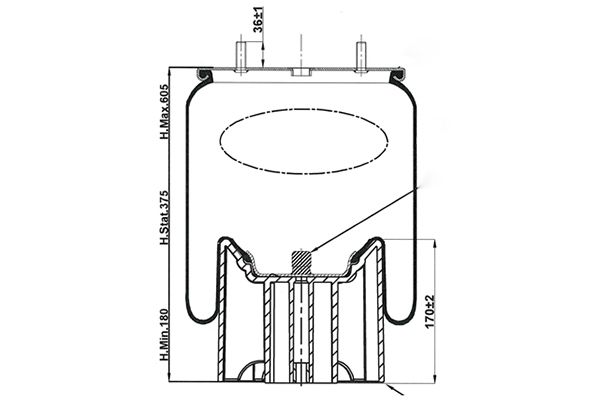 Pe Automotive Veerbalg, luchtvering 084.484-74A