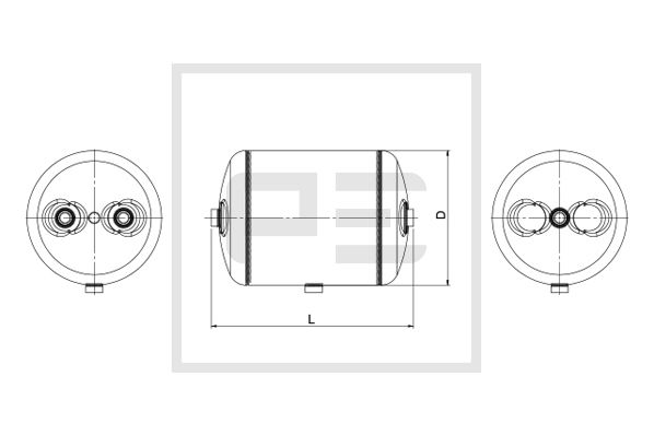 Pe Automotive Luchtreservoir, pneumatisch systeem 126.246-80A