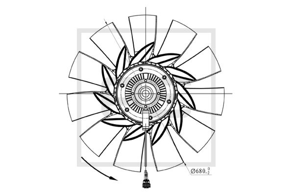 Pe Automotive Ventilatorwiel-motorkoeling 140.191-00A