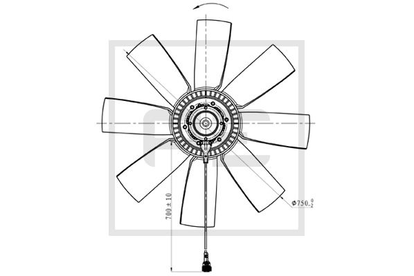 Pe Automotive Ventilatorwiel-motorkoeling 140.192-00A