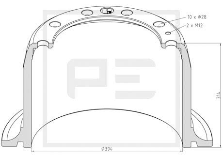 Remtrommel Pe Automotive 146.046-00A