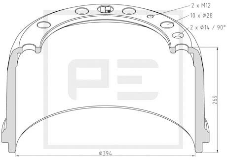 Remtrommel Pe Automotive 146.069-00A