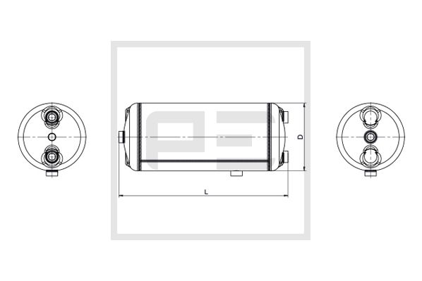Pe Automotive Luchtreservoir, pneumatisch systeem 146.502-80A
