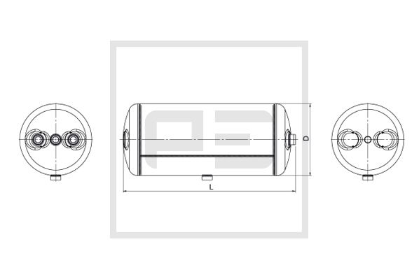 Pe Automotive Luchtreservoir, pneumatisch systeem 146.513-80A