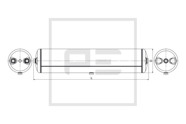 Pe Automotive Luchtreservoir, pneumatisch systeem 146.520-80A