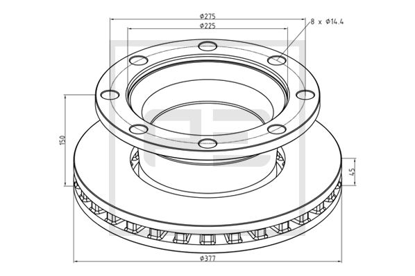 Remschijven Pe Automotive 256.071-00A