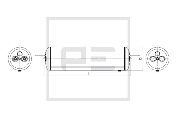 Pe Automotive Luchtreservoir, pneumatisch systeem 296.100-80A