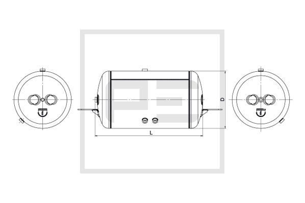 Pe Automotive Luchtreservoir, pneumatisch systeem 296.101-80A