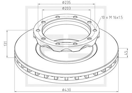 Remschijven Pe Automotive 466.102-00A