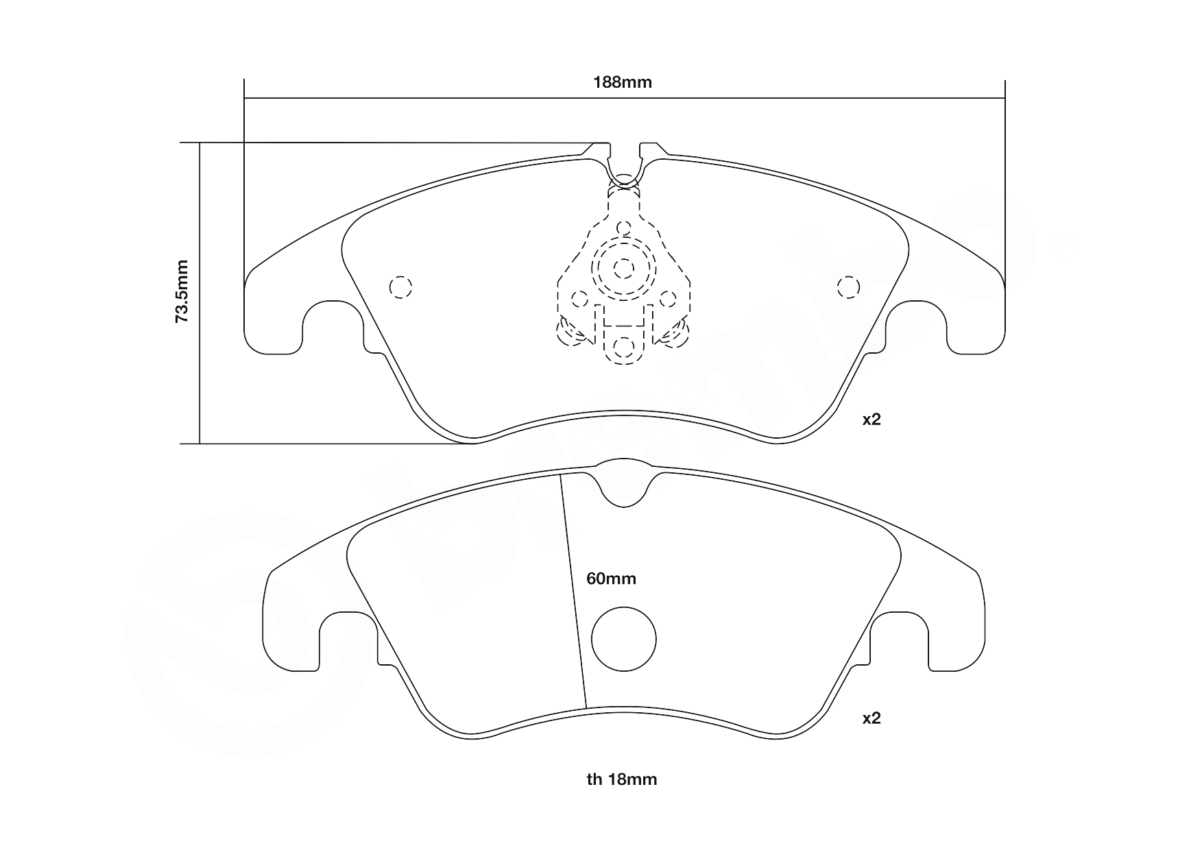 Brembo Remblokset 07.B314.05