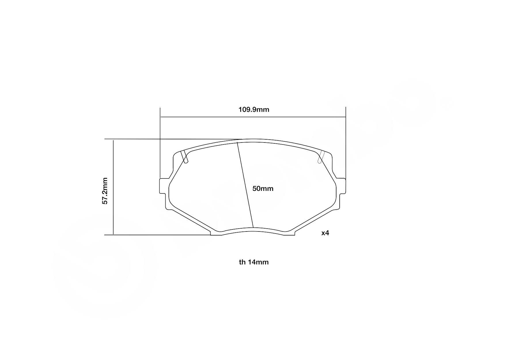 Brembo Remblokset 07.B314.06