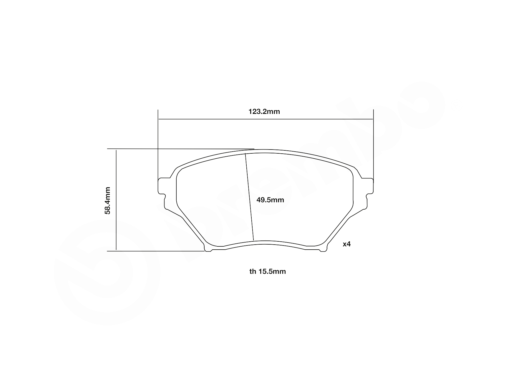 Brembo Remblokset 07.B314.07