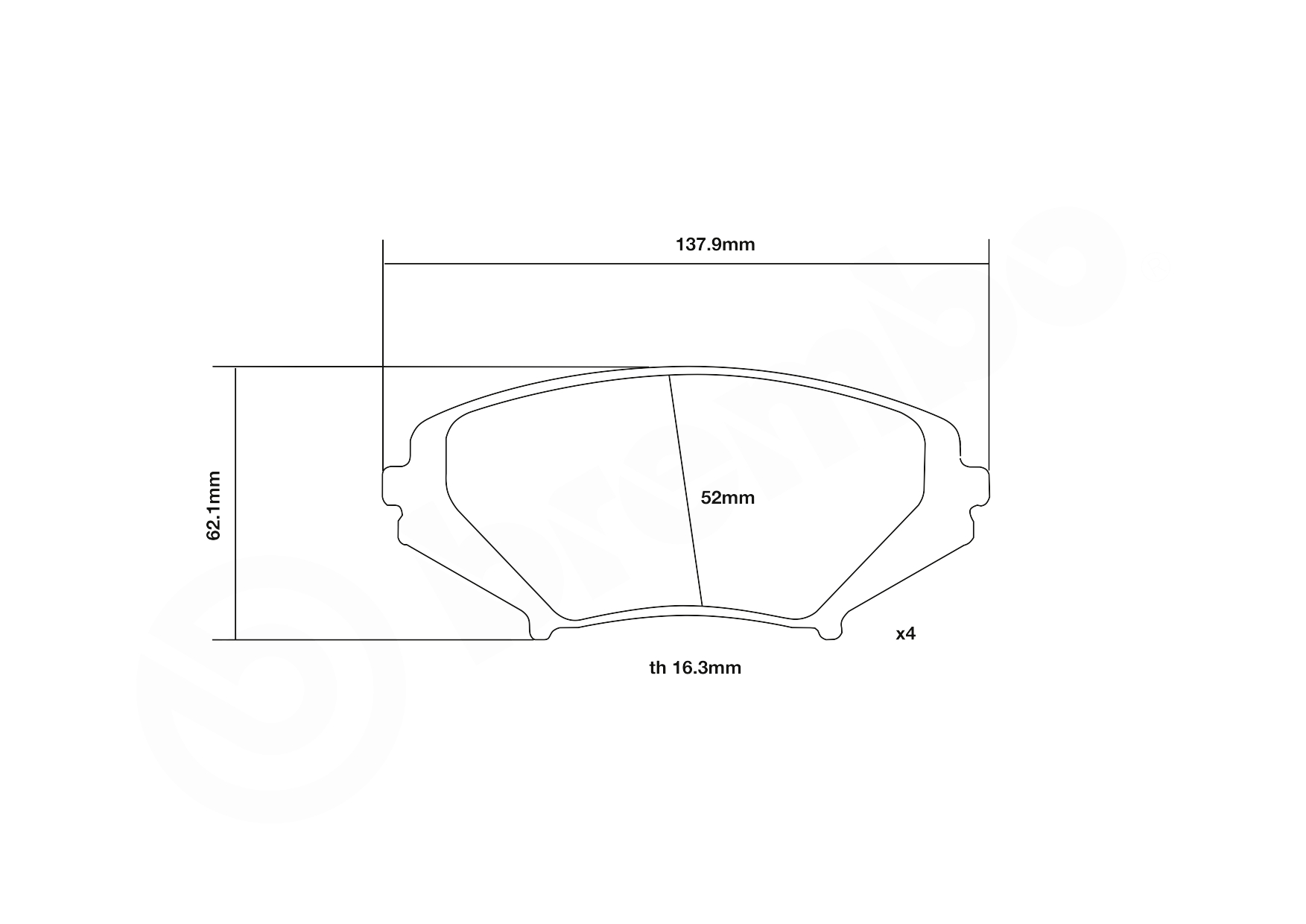 Brembo Remblokset 07.B314.08