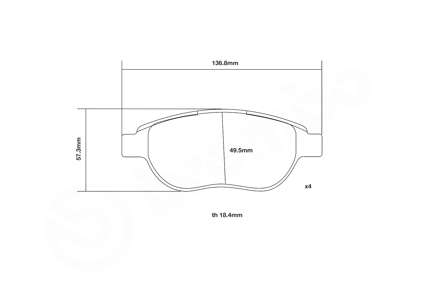 Brembo Remblokset 07.B314.11