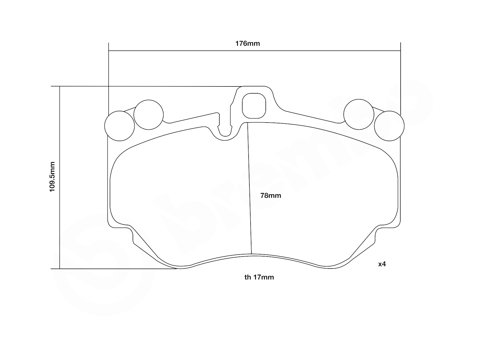 Brembo Remblokset 07.B314.19