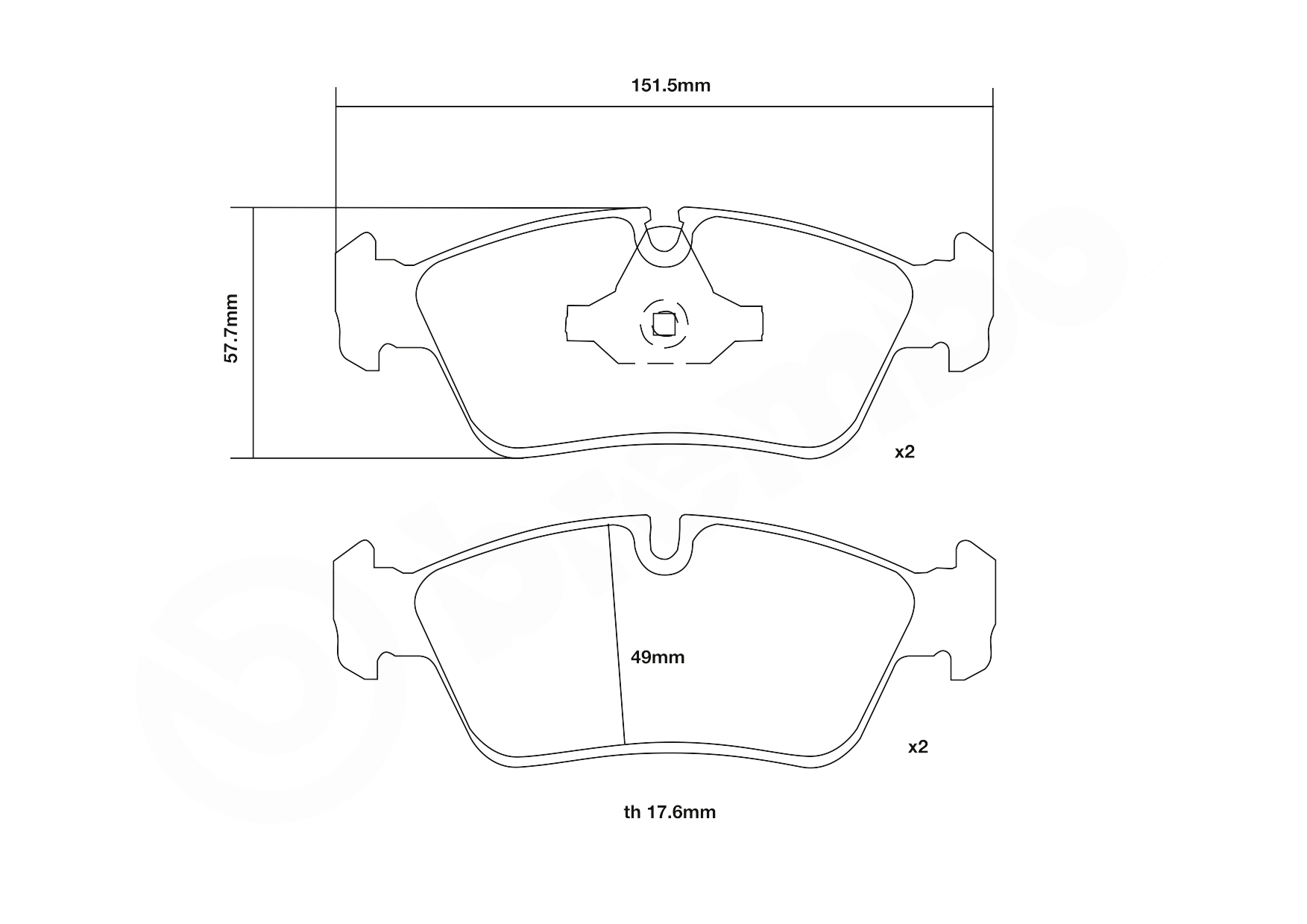 Brembo Remblokset 07.B314.33