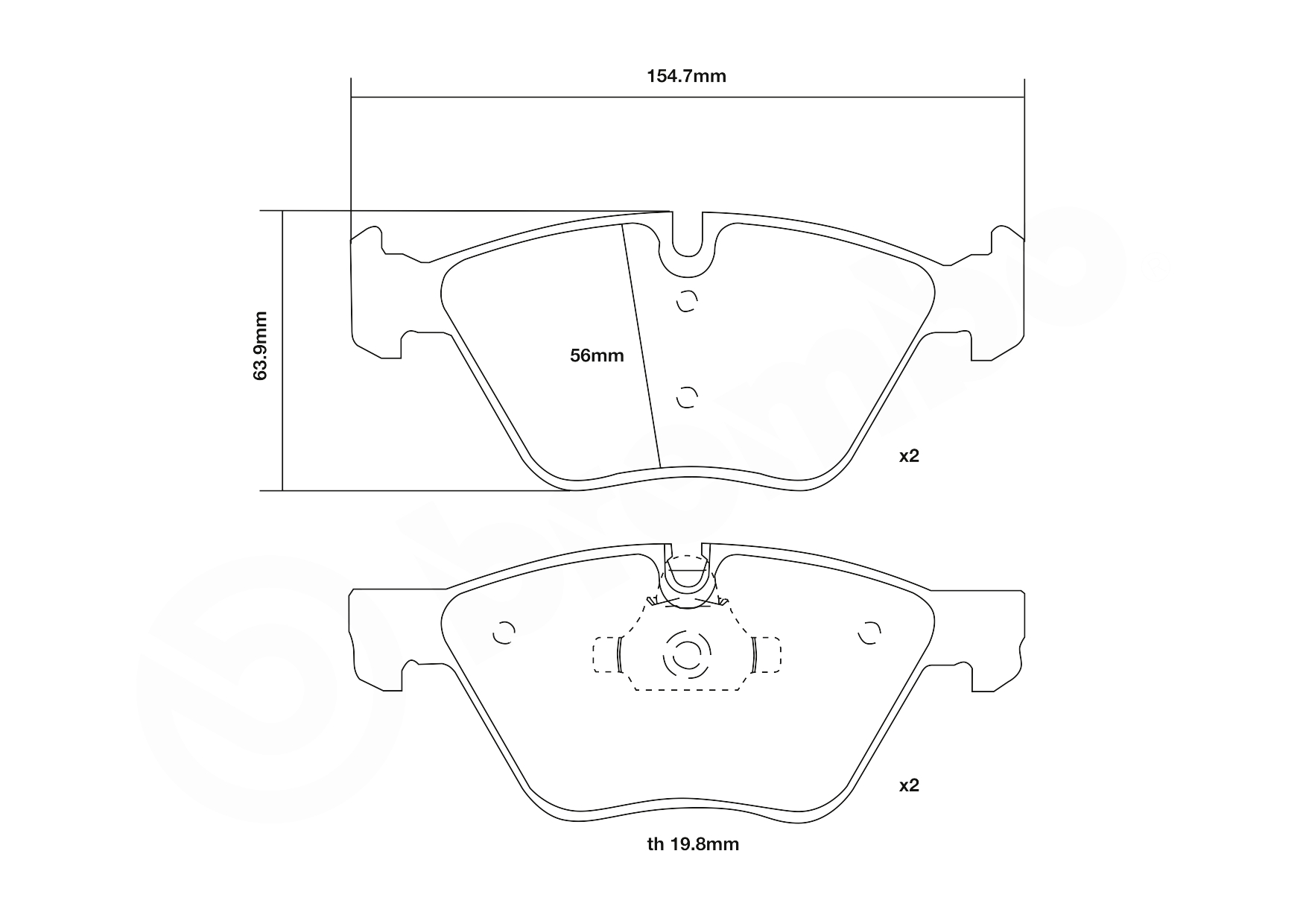 Brembo Remblokset 07.B314.34