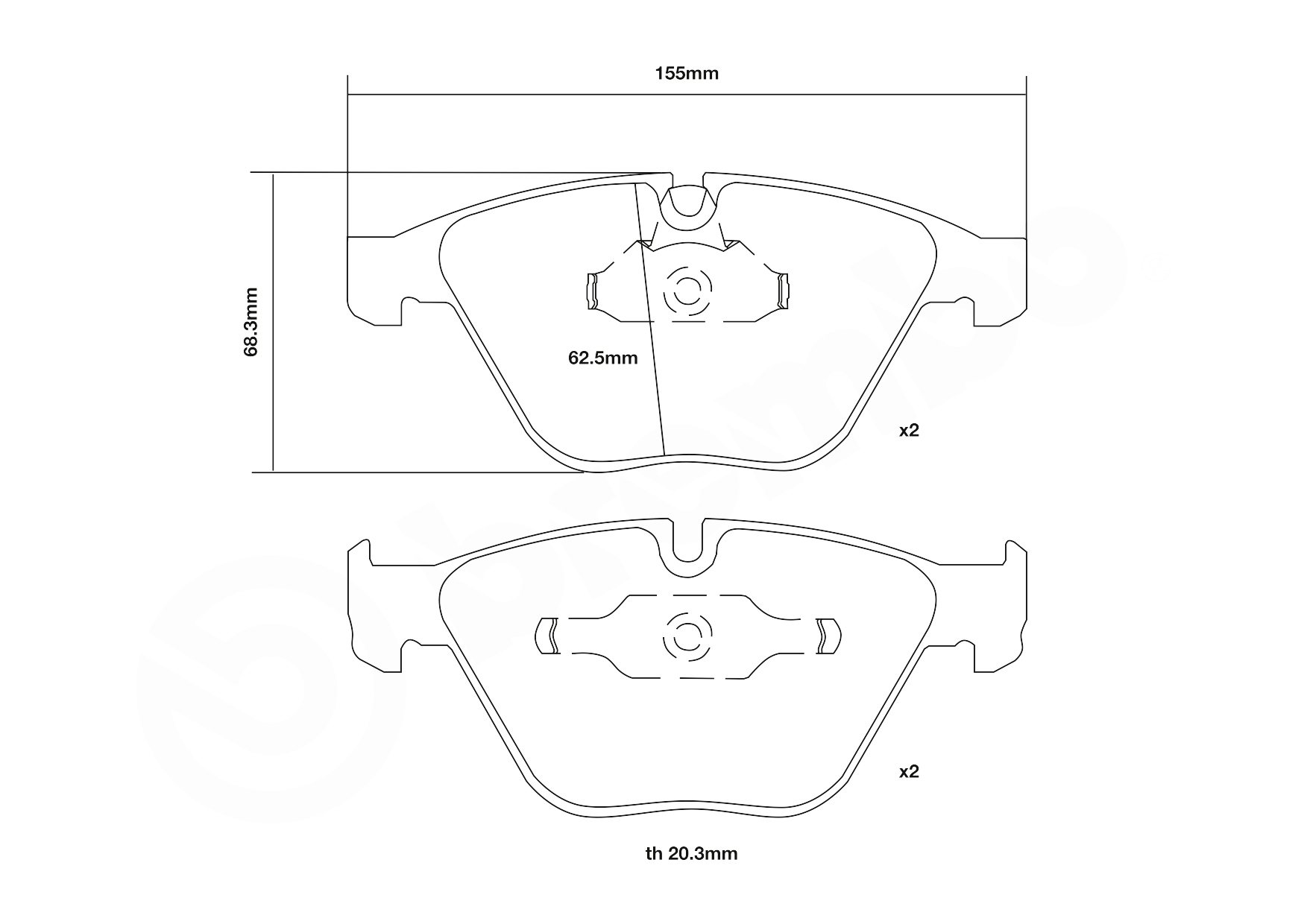 Brembo Remblokset 07.B314.35
