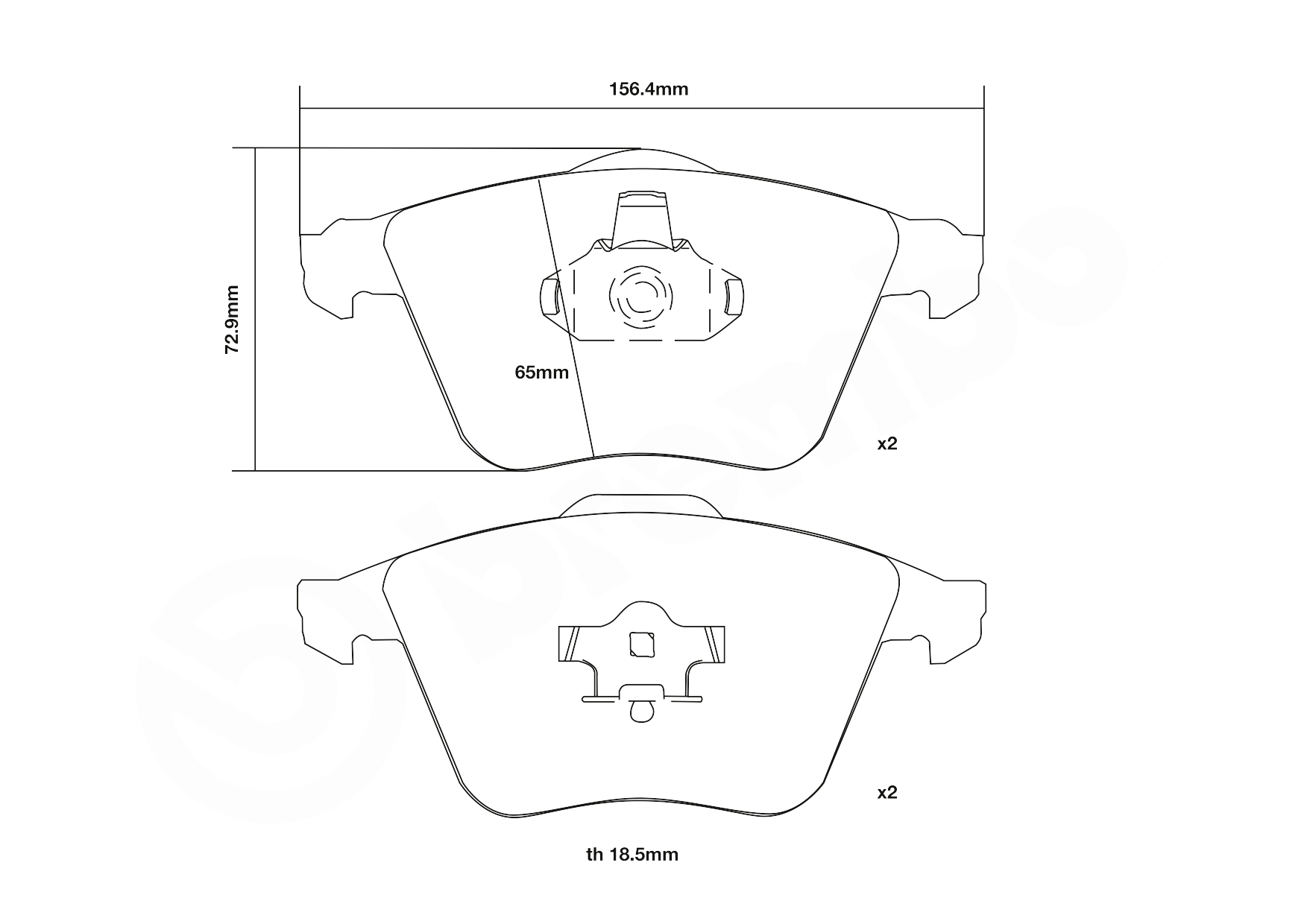 Brembo Remblokset 07.B314.41