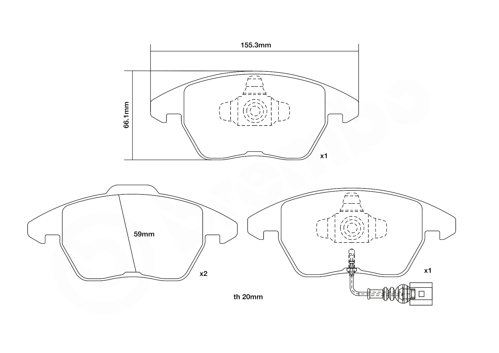 Brembo Remblokset 07.B314.52